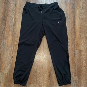 White Cross Fit Jogger Scrubs